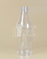 Бутылка ПЭТ-1,0 л (38 мм) «Молоко» прозрачная