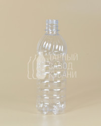 Бутылка ПЭТ-0,500 л (28 мм) прозрачная