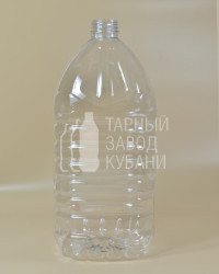 Бутылка ПЭТ-4,8 л (38 мм) прозрачная