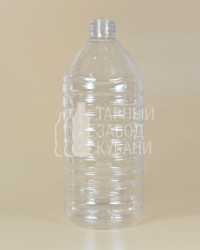 Бутылка ПЭТ-3,0 л (38 мм) прозрачная
