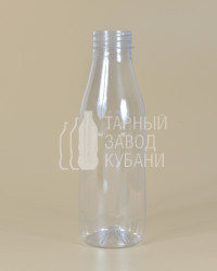 Бутылка ПЭТ-0,500 л (38 мм) «Молоко» прозрачная